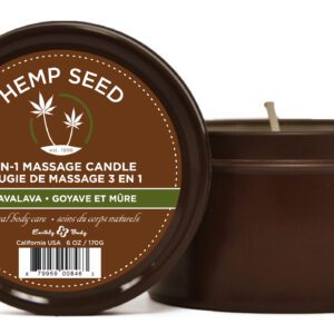 Hemp Seed Massage Candle Guavalava