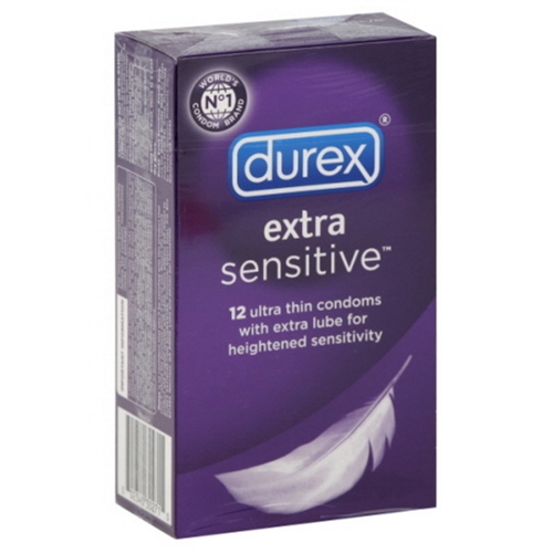Durex Extra Sensitive pack of 12 condoms