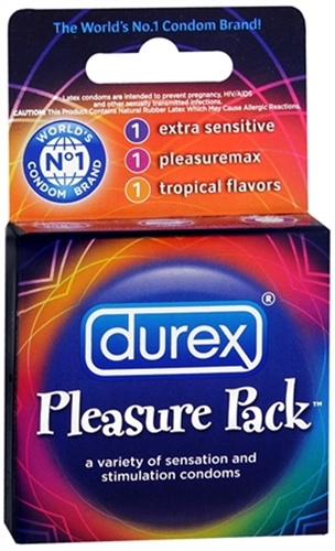 Durex Pleasure Pack Variety Flavour
