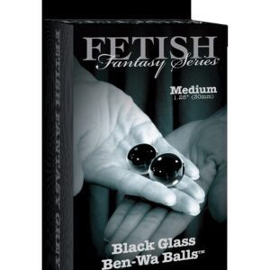 Fetish Fantasy Series Medium Black Glass Balls