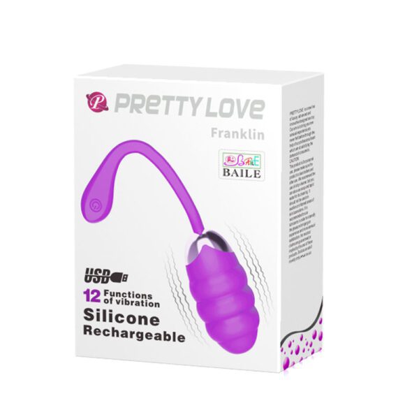 Pretty Love Franklin Rechargeable Egg Vibe Purple