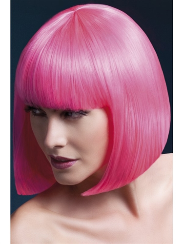 Neon Pink Color Elise Wig