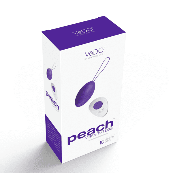 Peach Vibrating Egg - Into You Indigo - Image 2