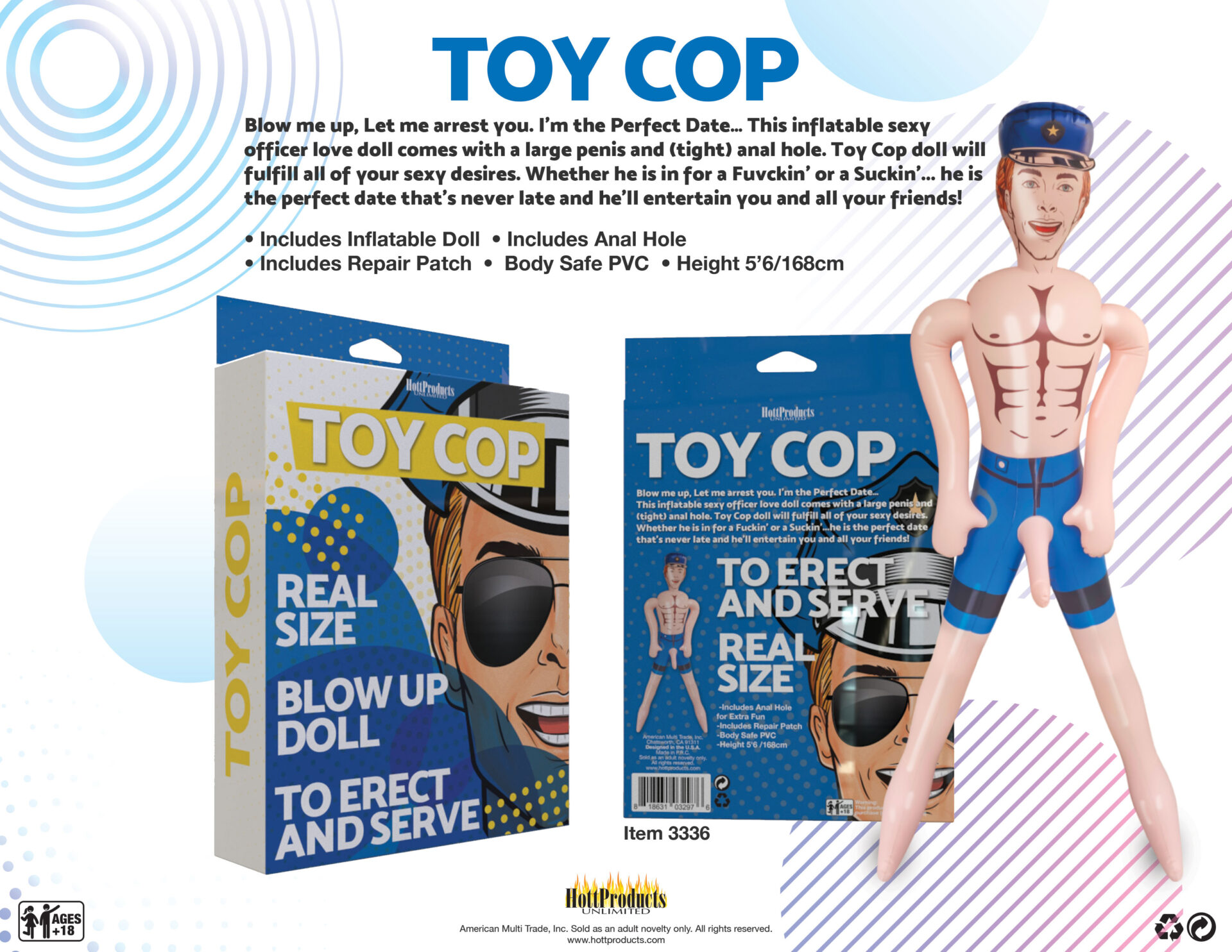Cop – Inflatable Party Doll