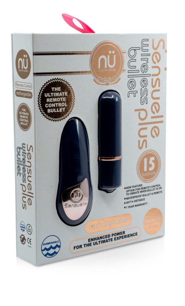 Sensuelle Remote Control Wireless Bullet Plus - Navy Blue