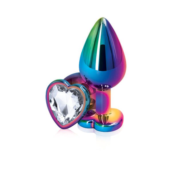 Rear Assets - Multicolor Heart - Medium - Clear - Image 2