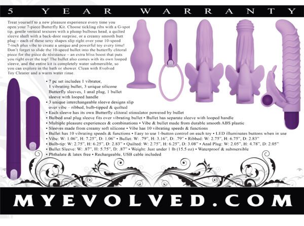 Lilac Desires - 7 Piece Silicone Set - Image 2
