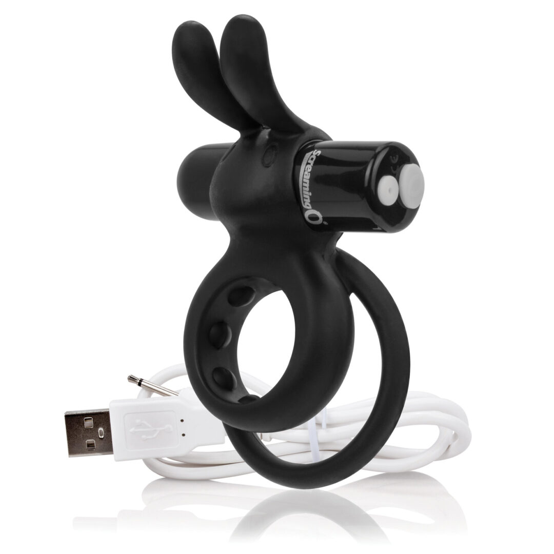 Charged Ohare Rechargeable Rabbit Vibe Black