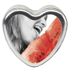 Edible Heart Candle Watermelon 4 Oz.
