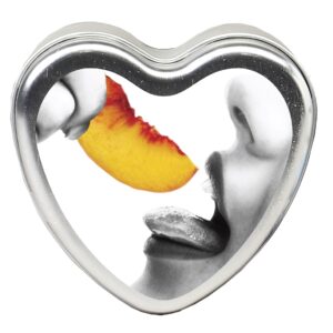 Edible Heart Candle Peach 4 Oz.