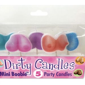 Dirty Boob Candles 5 Party Candles