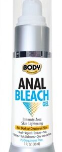 White pump bottle of anal bleaching gel