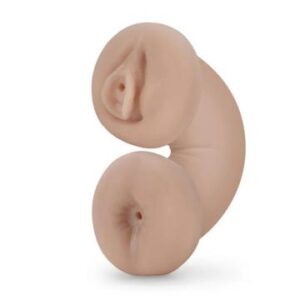 Flesh-tone double-ended adult sex toy