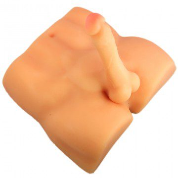 Realistic silicone male torso sex toy