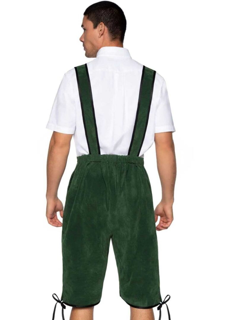 Men's Beerfest Lederhosen Oktoberfest Costume - X-Large - Green - Image 2