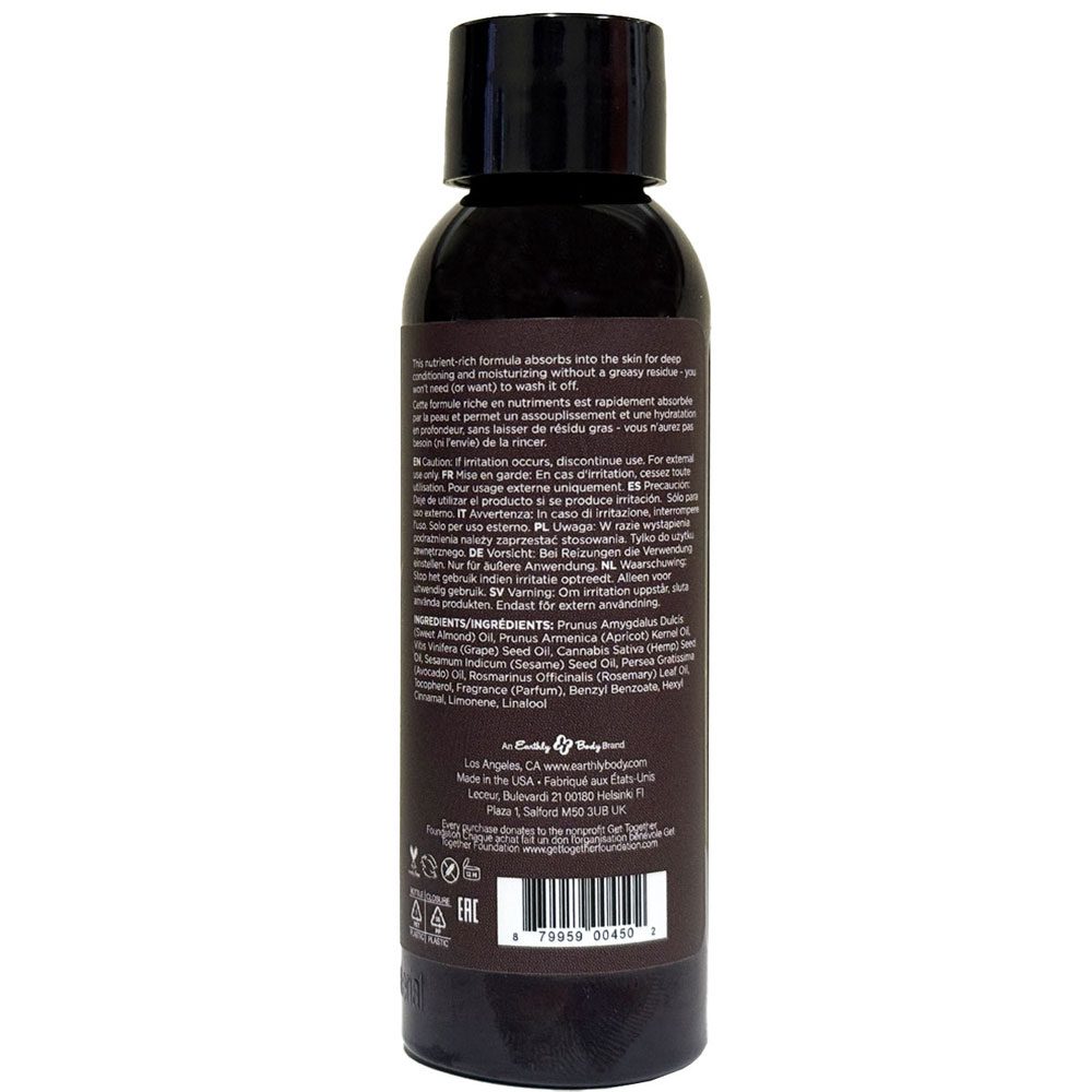 Hemp Seed Massage and Body Oil - Dreamsicle 2 Fl. Oz - Image 2