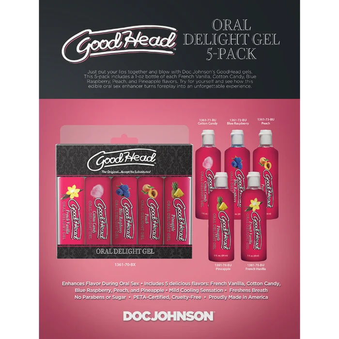 GoodHead Oral Delight Gel 5-Pack 1 oz. - Image 3